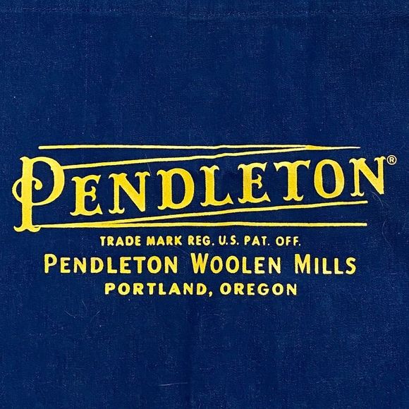 NWOT Pendleton Denim Yellow Print Shopping Tote - Picture 2 of 3